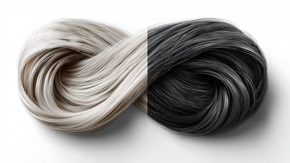 balayage inverse sur cheveux blancs chez vous coiffure03